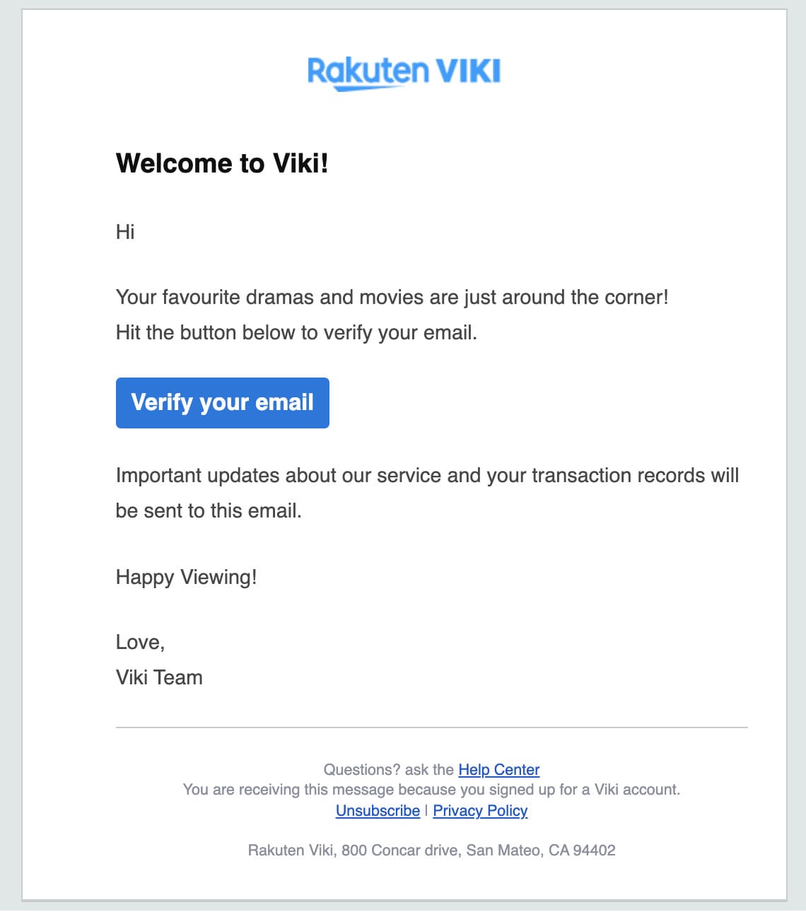 Rakuten Vikiのメールアドレスの検証