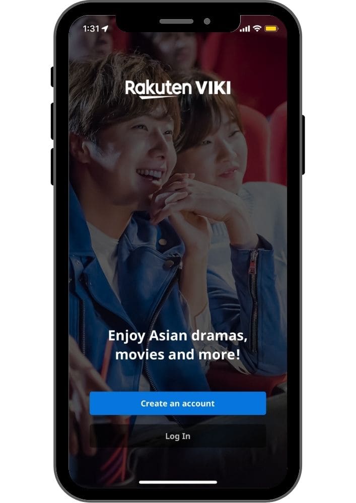 Rakuten Vikiスマートフォンアプリでアカウントを作成します