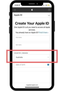 Apple IDのオーストラリアのアカウントを作成します