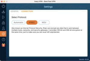 Ivacy VPNトンネルプロトコル