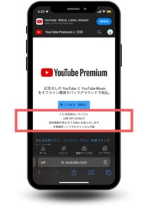 YouTubeプレミアムの個人計画の価格設定